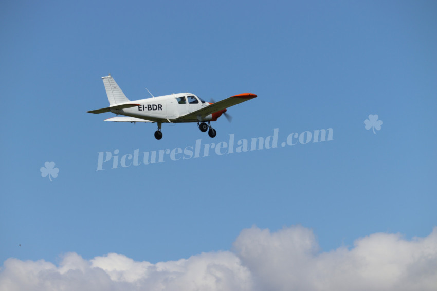 Small plane at the coast of Ireland