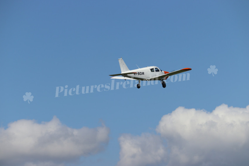 Small plane at the coast of Ireland