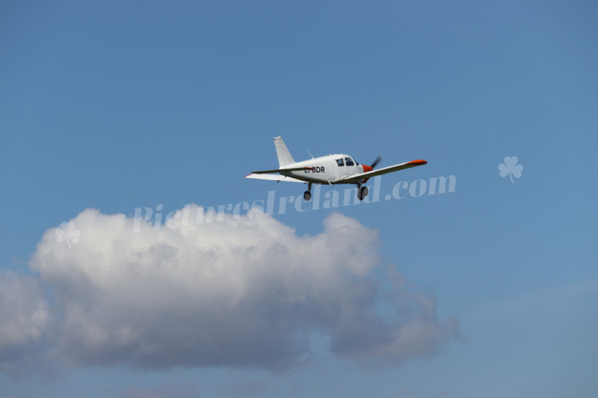 Small plane at the coast of Ireland