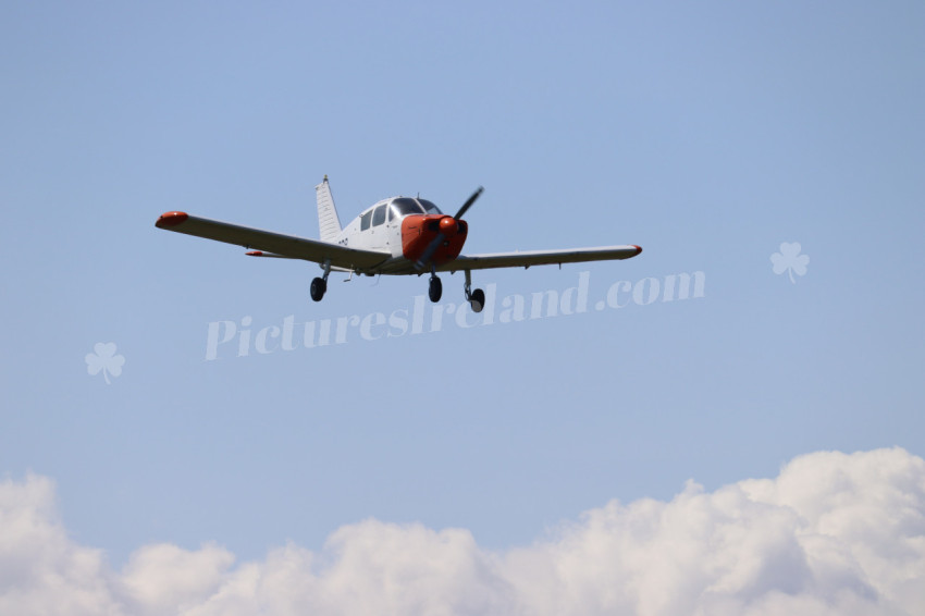 Small plane at the coast of Ireland