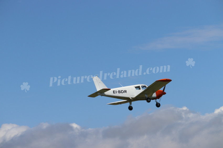 Small plane at the coast of Ireland