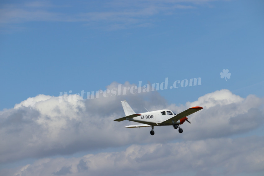 Small plane at the coast of Ireland