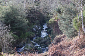 Waterfall in Wicklow Mountains