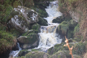 Waterfall in Wicklow Mountains