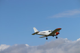 Small plane at the coast of Ireland